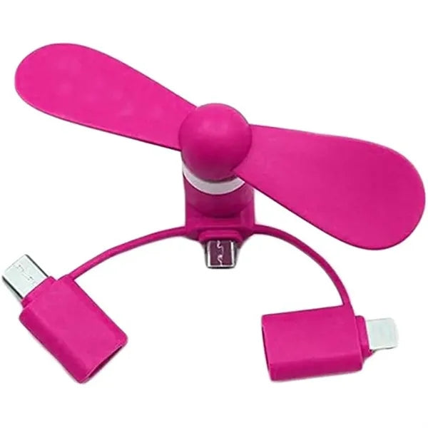 3 In 1 Mini Usb Cellphone Fan