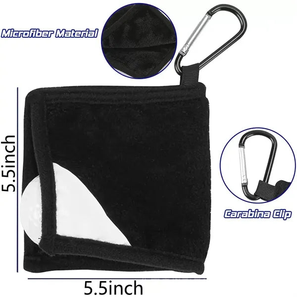 Golf Ball Cleaning Towel With Hiking Buckle