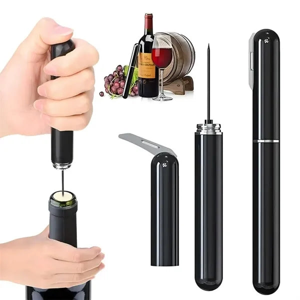 Air Pressure Wine Opener With Foil Cutter