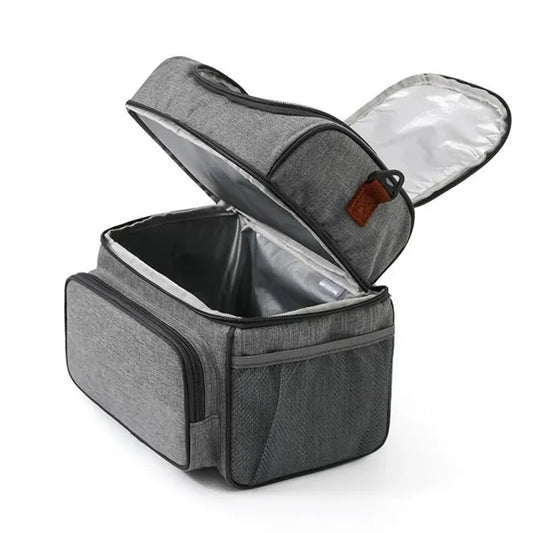 Insulated Large Lunch Tote Bag/Cooler-Double Deck
