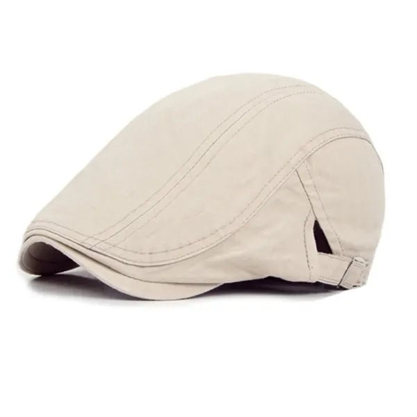 Newsboy Hat For Men Flat Cap Cotton Adjustable Breathable