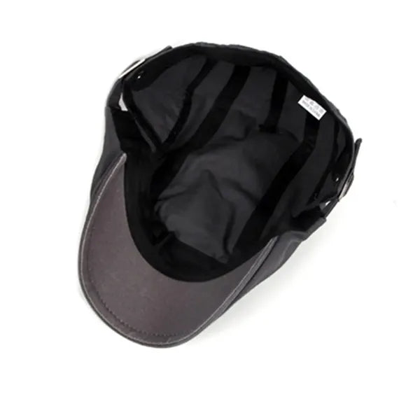 Newsboy Hat For Men Flat Cap Cotton Adjustable Breathable