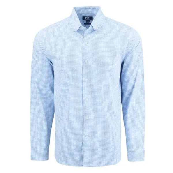 Cutter & Buck Skyline Recycled Gingham Mens Big & Tall Lo...