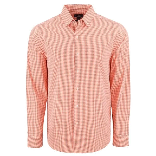 Cutter & Buck Skyline Recycled Gingham Mens Big & Tall Lo...