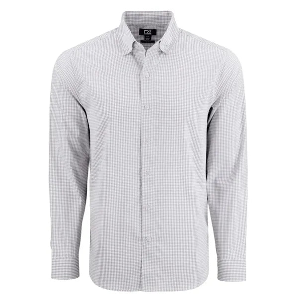 Cutter & Buck Skyline Recycled Gingham Mens Big & Tall Lo...