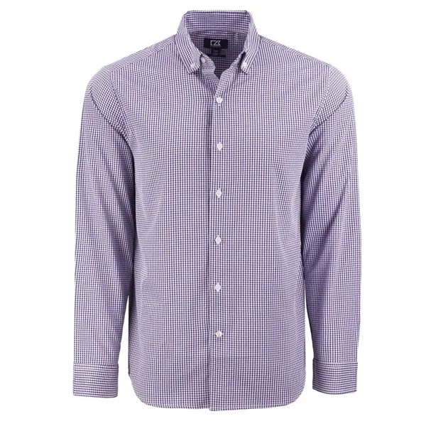 Cutter & Buck Skyline Recycled Gingham Mens Big & Tall Lo...