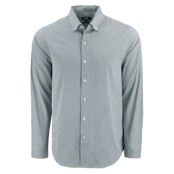 Cutter & Buck Skyline Recycled Gingham Mens Big & Tall Lo...
