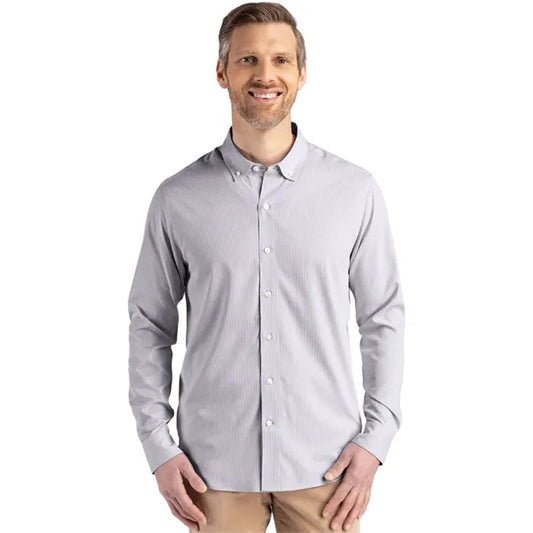 Cutter & Buck Skyline Recycled Pinstripe Mens Big & Tall ...