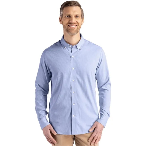 Cutter & Buck Skyline Recycled Pinstripe Mens Big & Tall ...