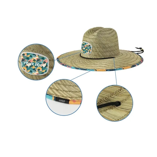 Professional Lifeguard Straw Sun Hat