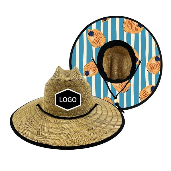 Professional Lifeguard Straw Sun Hat