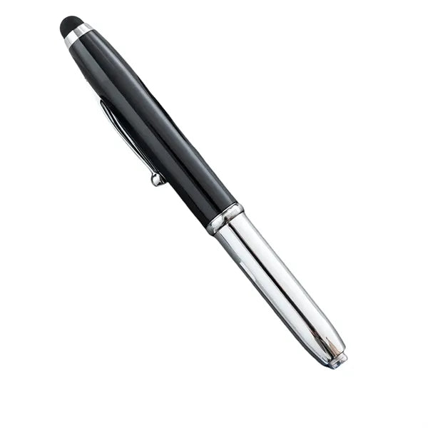 Stylus LED Flashlight Multi Function Touch Screen Ball Pen