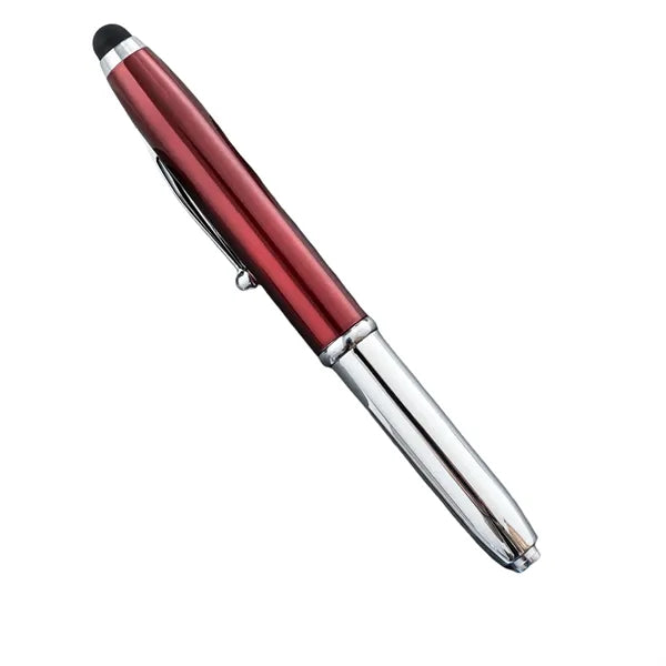 Stylus LED Flashlight Multi Function Touch Screen Ball Pen
