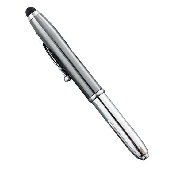 Stylus LED Flashlight Multi Function Touch Screen Ball Pen