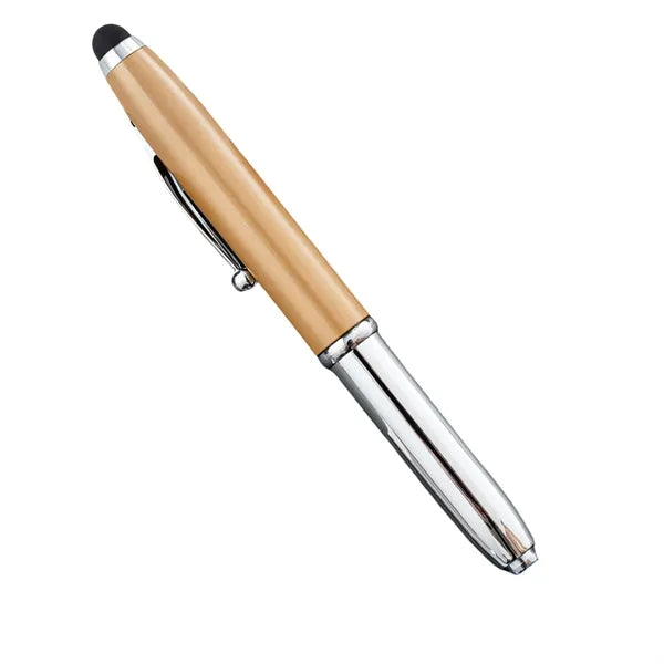 Stylus LED Flashlight Multi Function Touch Screen Ball Pen