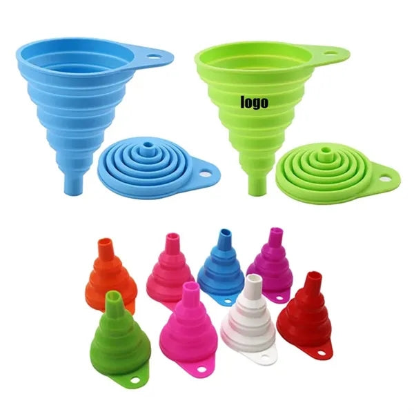 Foldable Silicone Collapsible Funnel for Filling Water