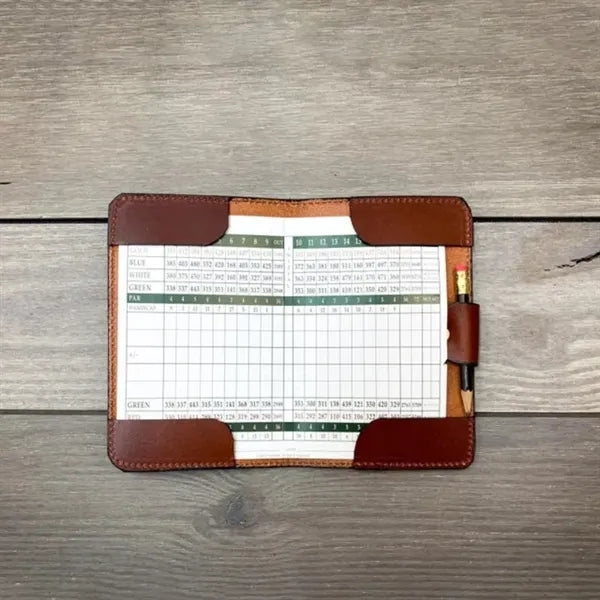 Leather Golf Scorecard Book