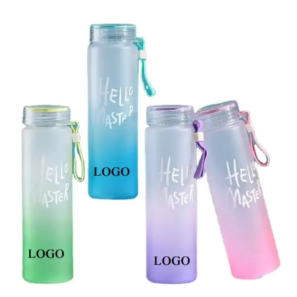 Stylish Gradient Frosted Water Bottle