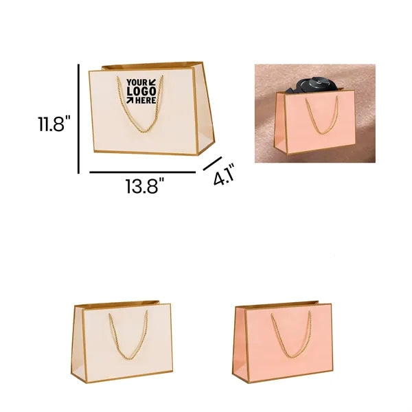Premium Coated Paper Bag Lightweight Tote for Gifts & Retail