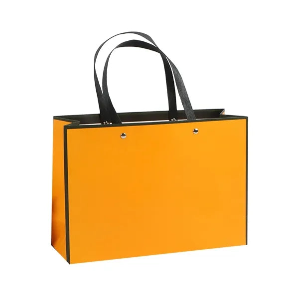 Large Paper Gift Bag w/ Rivet Handles for Retail & Apparel