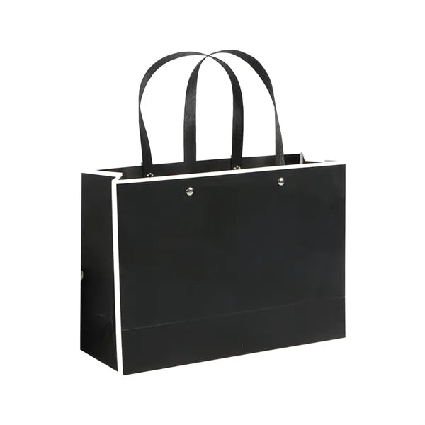 Large Paper Gift Bag w/ Rivet Handles for Retail & Apparel