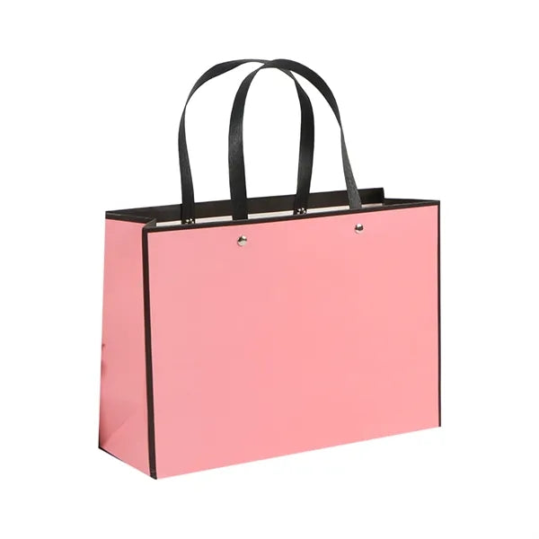 Large Paper Gift Bag w/ Rivet Handles for Retail & Apparel