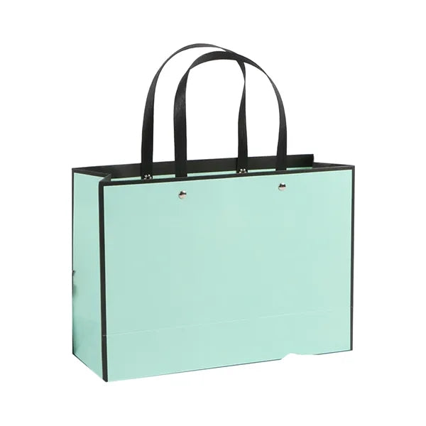 Large Paper Gift Bag w/ Rivet Handles for Retail & Apparel