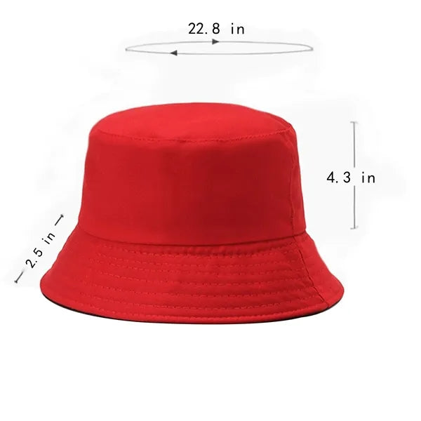 Double-Sided Colorful Sun Protection Bucket Hat