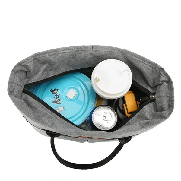 Lunch Cooler Tote with Drinks Holder for Adults