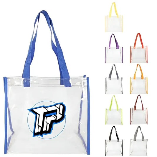 Clear PVC Stadium Tote Bag