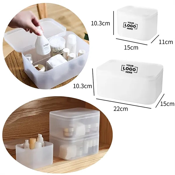 Clear Stackable Desktop Organization Bin