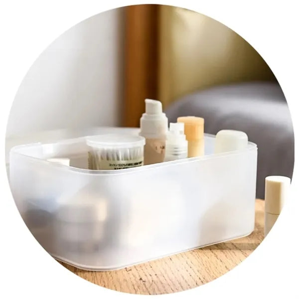 Clear Stackable Desktop Organization Bin