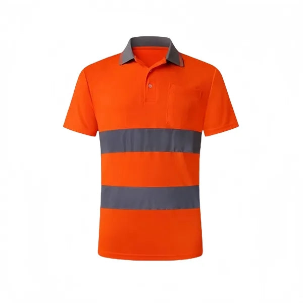 Reflective Safety Polo T-Shirt