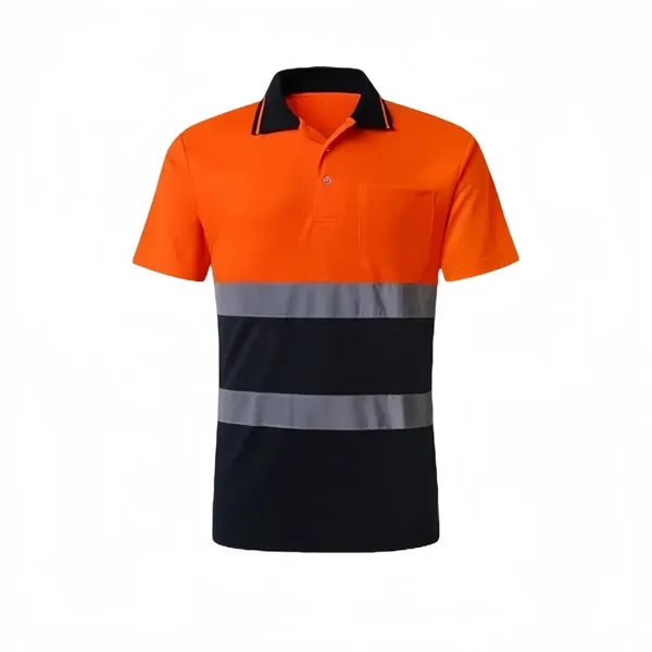 Reflective Safety Polo T-Shirt