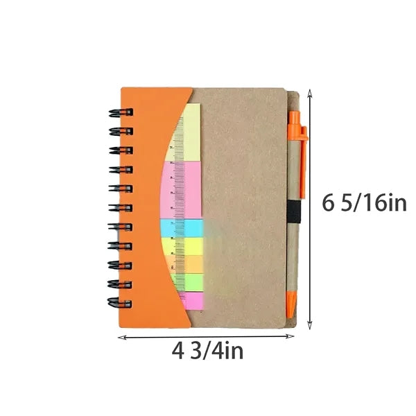 Kraft Paper Ruler Notebook&pen