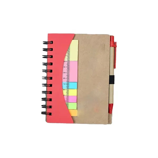 Kraft Paper Ruler Notebook&pen