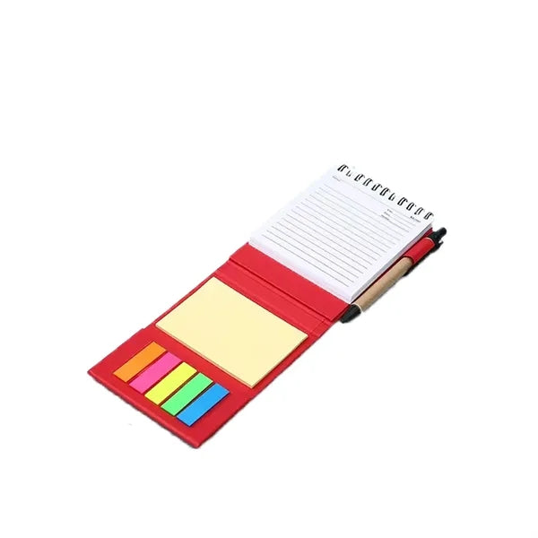 Foldable Spiral Sticky Notes Notebook&Pen