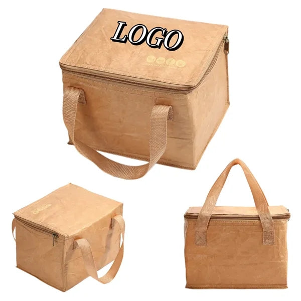 Foldable Eco-friendly Kraft Paper Lunch Bag