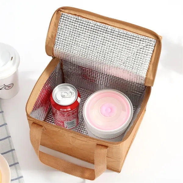 Foldable Eco-friendly Kraft Paper Lunch Bag