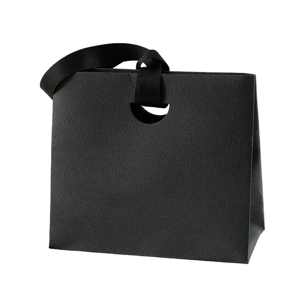 Colorful Paper Gift Tote Bags W/ Handheld Ribbon