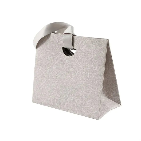Colorful Paper Gift Tote Bags W/ Handheld Ribbon