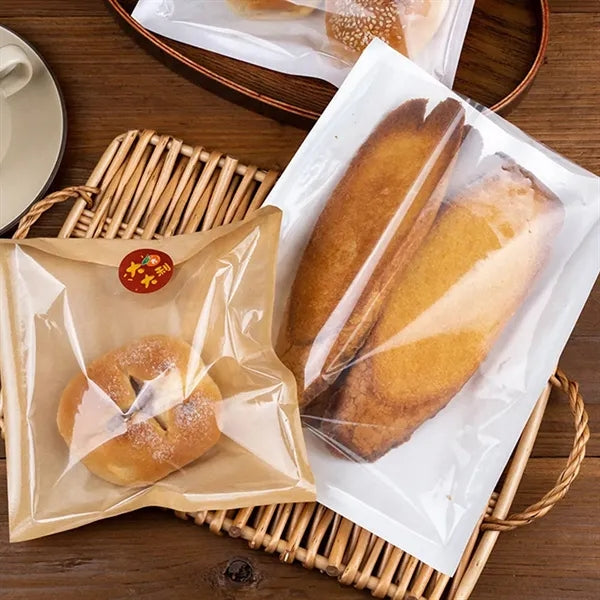 Multiple sizes Oil Proof Custom Paper Bread Bag