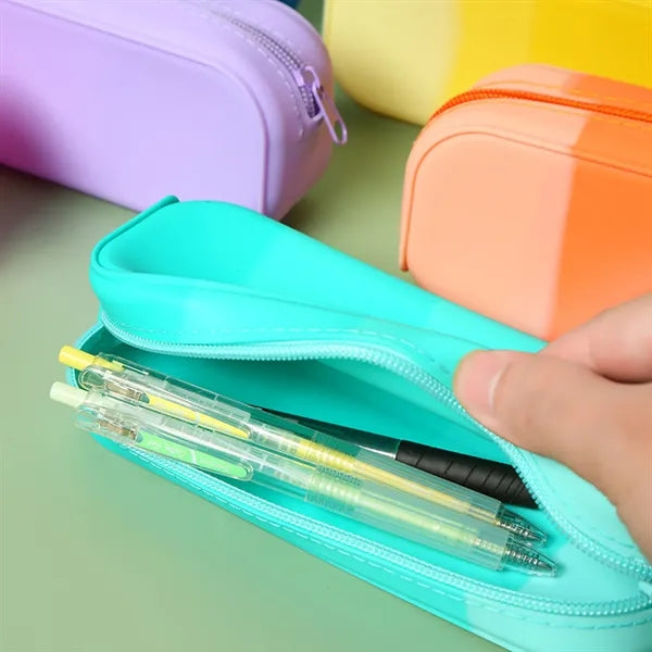 Silicone pencil case