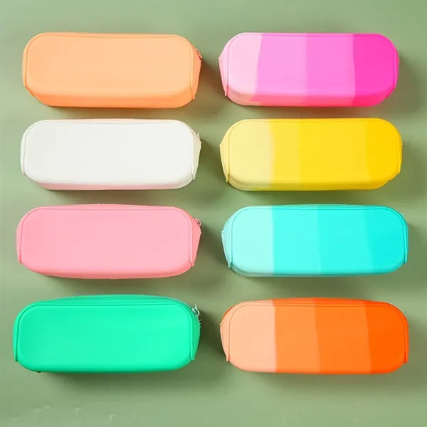 Silicone pencil case