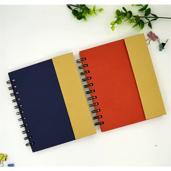 Eco-Recycled Magnetic Journal with Sticky Notes and Flags