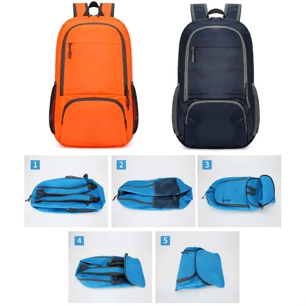 420D Polyester Lightweight Foldable Backpack
