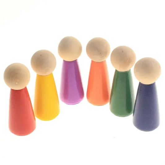 6pcs DIY peg Doll