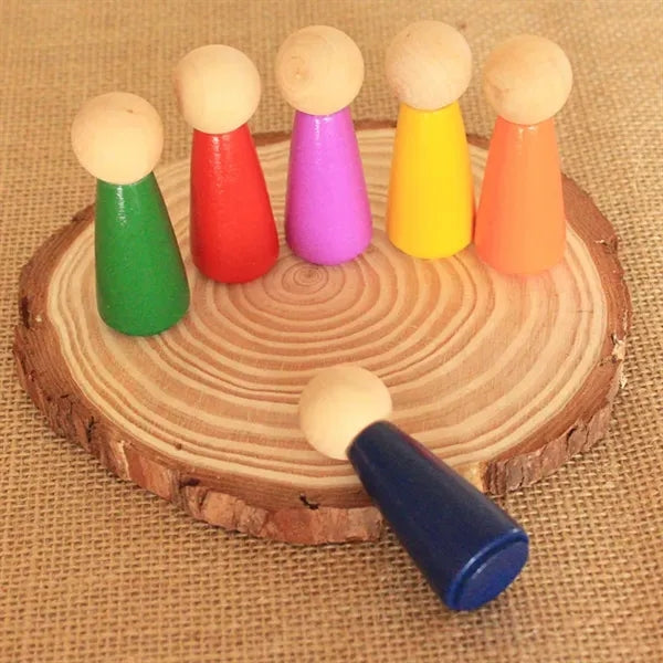 6pcs DIY peg Doll