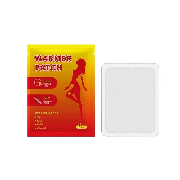 Portable self-heating body warmer patch