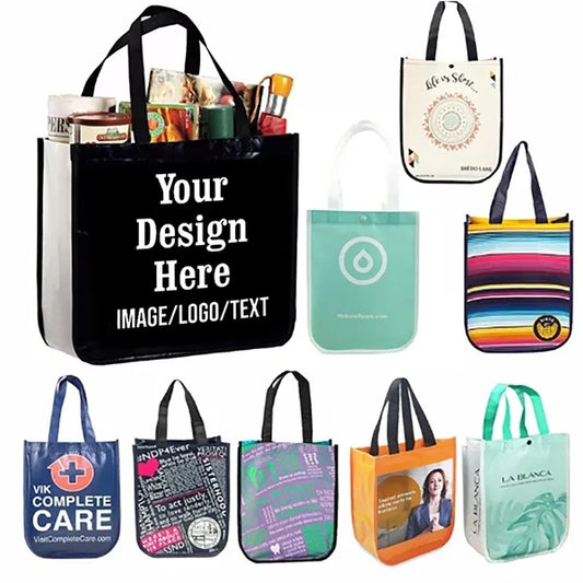 Laminated Tote Bags with Curved Corners